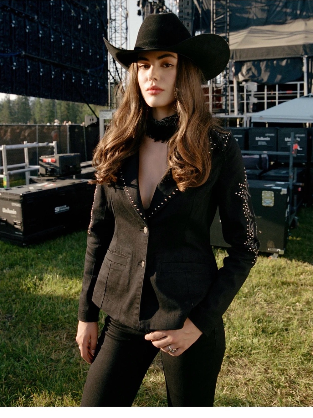 Idyllwind Black Embellished Women’s Blazer Jacket - Picture 9 of 9